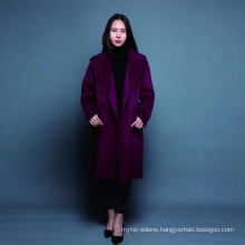 Lady Red Color Cashmere Coat